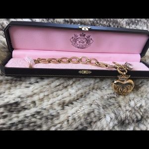 Juicy Couture heart locket charm bracelet